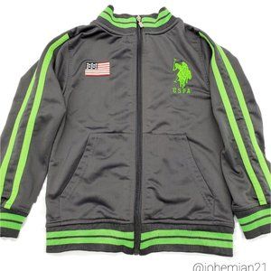 Bomber Jacket | Gray Green | US Polo Assn | Youth 7
